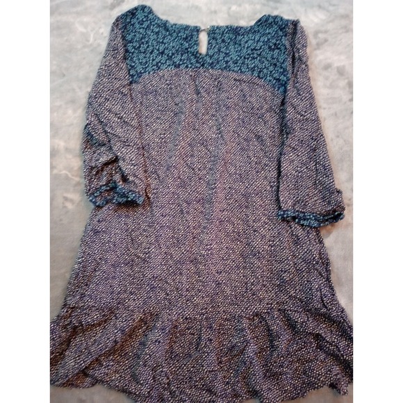 Holding Horses Anthropologie Dress Womens‎ Sz 8 Mixed Print Boho Lagenlook - Picture 3 of 16